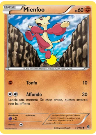 Mienfoo #56/111 — Colpi Furiosi