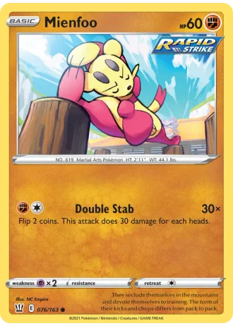 Mienfoo #76 — Battle Styles