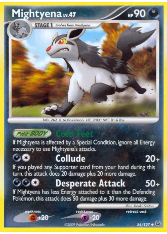 Mightyena #54/127 — Platino