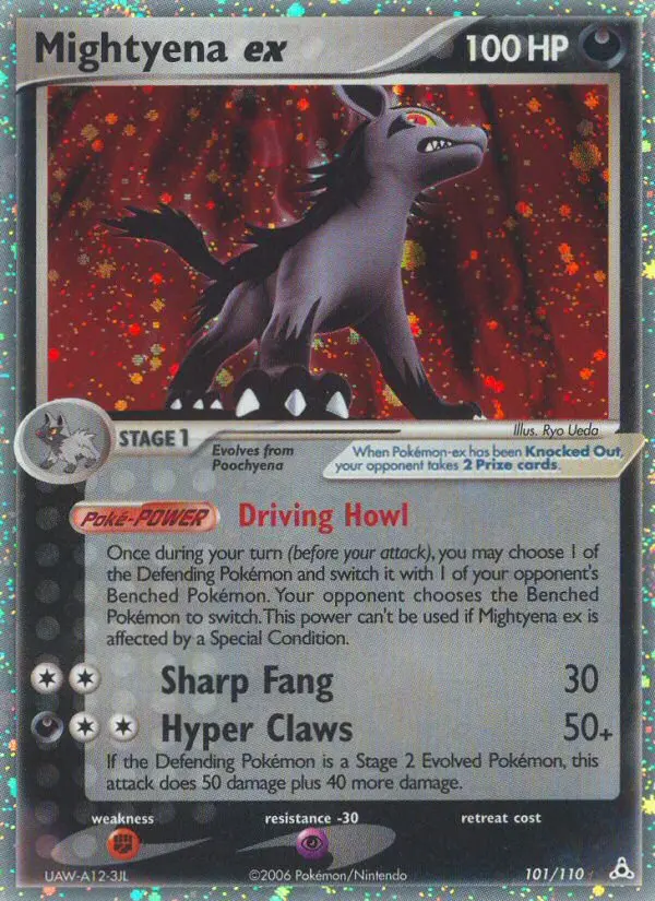 Mightyena ex #101 — EX Fantasmi di Holon