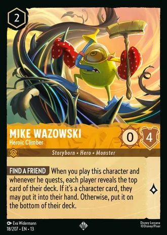 Mike Wazowski - Heroic Climber #18/261 — Attack of the Vine!