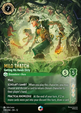 Milo Thatch - Getting His Hands Dirty #230/257 — Wilds Unknown