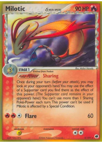 Milotic #5/101 — EX Dragon Frontiers