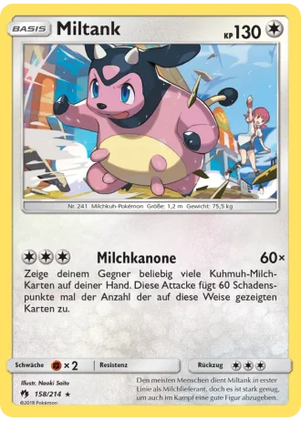 Miltank #158/214 — Echo des Donners