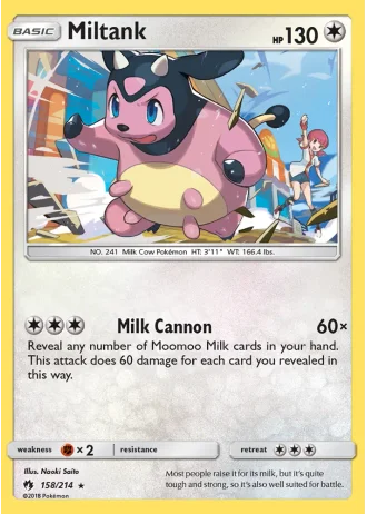 Miltank #158 — Lost Thunder