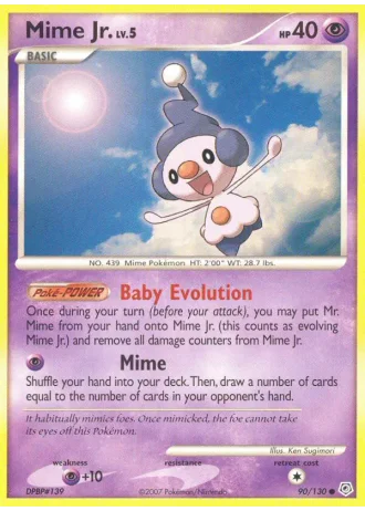 Mime Jr. #90/130 — Diamond & Pearl