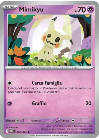 Mimikyu #042 — Flamme Spettrali