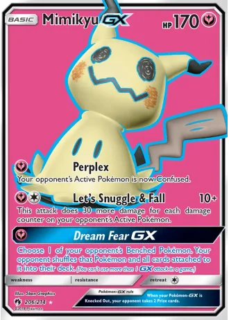 Mimikyu GX #206 — Lost Thunder