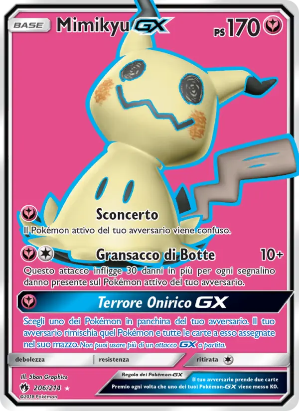 Mimikyu GX #206 — Tuoni Perduti
