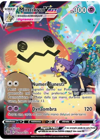 Mimikyu VMAX TG17/30 — Galleria degli Allenatori (Astri Lucenti)