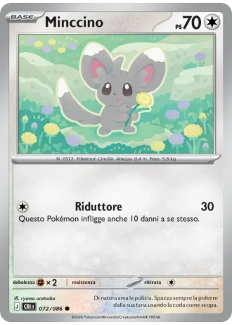 Minccino #072/86 — Caos Nascente