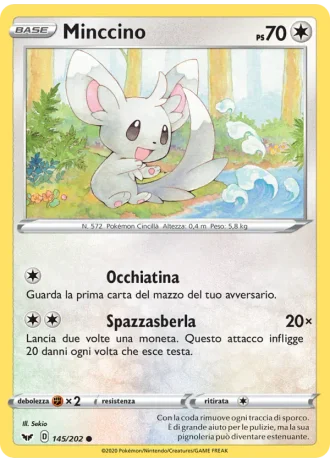 Minccino #145/202 — Spada e Scudo