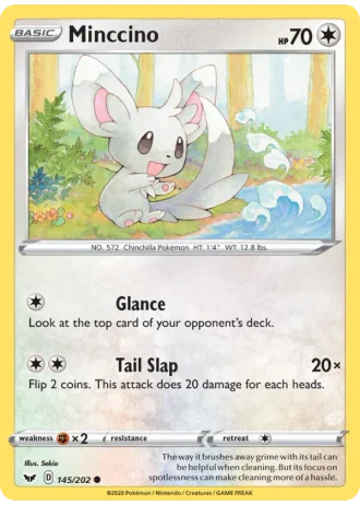 Minccino #145/202 — Sword & Shield