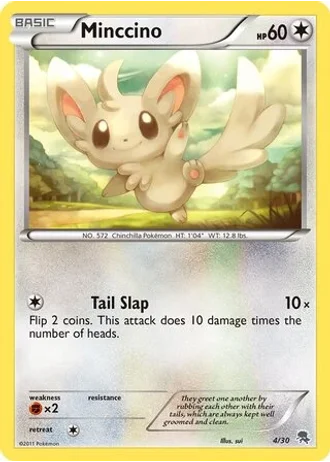Minccino #4/30 — BW trainer Kit (Zoroark)
