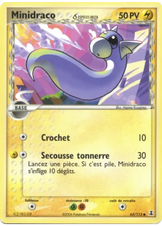 Minidraco #65/113 — EX Espèces Delta