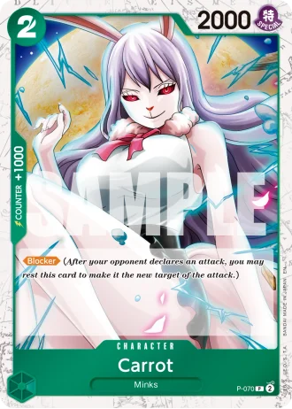 Minks (P-070) (Pirate Foil) — One Piece Card The Best Vol.2(PRB02)