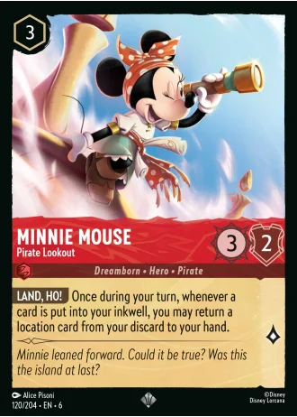 Minnie Mouse - Pirate Lookout #120/204 — Azurite Sea