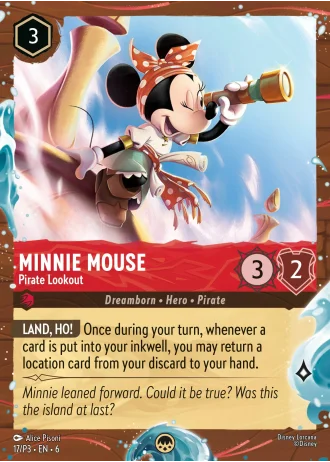 Minnie Mouse - Pirate Lookout #17/204 — Azurite Sea