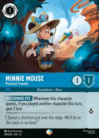 Minnie Mouse - Practical Traveler #219/257 — Wilds Unknown