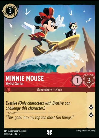 Minnie Mouse - Stylish Surfer #113/204 — Rise of the Floodborn