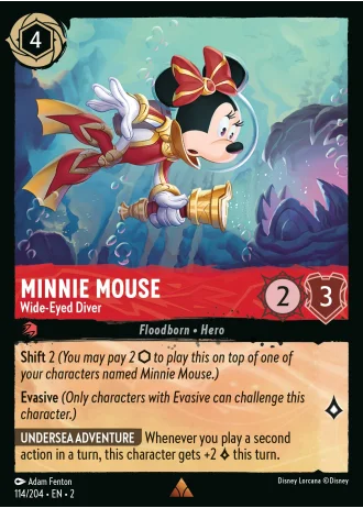 Minnie Mouse - Wide-Eyed Diver #114/204 — Rise of the Floodborn