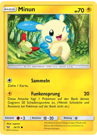 Minun #34/73 — Schimmernde Legenden