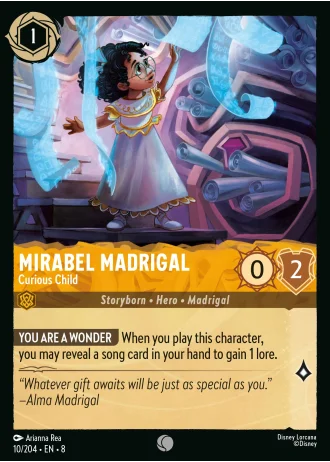 Mirabel Madrigal - Curious Child #10/204 — Reign of Jafar