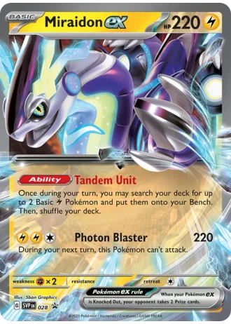 Miraidon ex #028 — Scarlet & Violet Promos