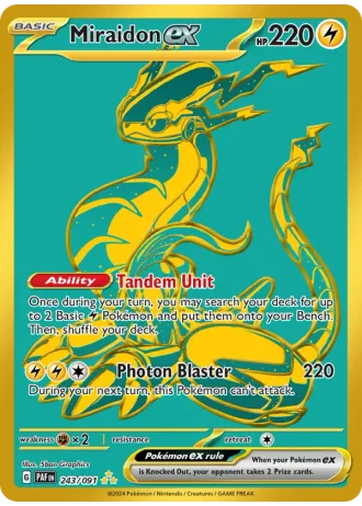 Miraidon ex #243 — Paldean Fates