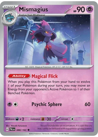 Mismagius #088/193 — Paldea Evolved