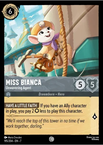 Miss Bianca - Unwavering Agent #195/204 — Archazia's Island