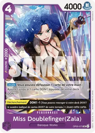 Miss Doublefinger (Zala) (OP05-073) (Full Art) — ONE PIECE CARD THE BEST (PRB01)