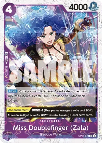 Miss Doublefinger (Zala) (OP05-073) (Jolly Roger Foil) — ONE PIECE CARD THE BEST (PRB01)