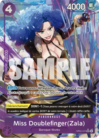 Miss Doublefinger (Zala) (OP05-073) (Reprint) — ONE PIECE CARD THE BEST (PRB01)