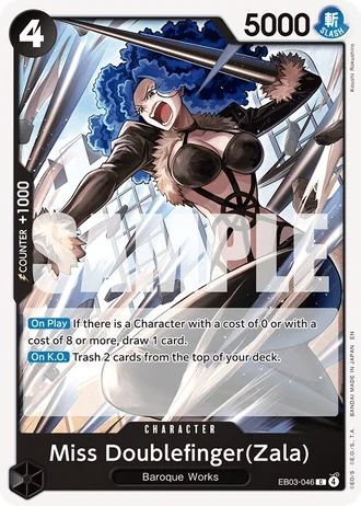 Miss Doublefinger(Zala) (EB03-046) — ONE PIECE Heroines Edition (EB03)