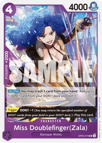 Miss Doublefinger(Zala) (OP05-073) (Reprint) — One Piece The Best (PRB01)