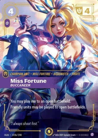 Miss Fortune, Buccaneer (Regional Qualifier Houston Champion Promo) #193b — Promotional Cards