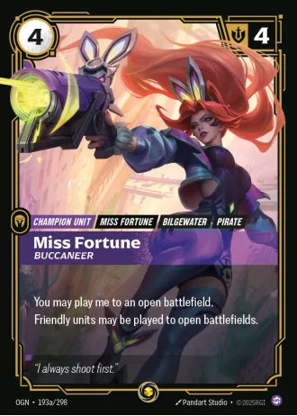 Miss Fortune, Buccaneer (Regional Qualifier Houston Top 8 Promo) #193a-P — Promotional Cards