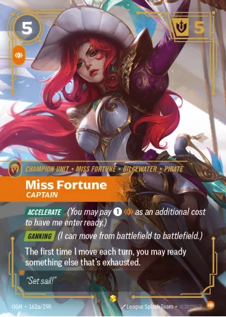 Miss Fortune, Captain #162a/298 — Origins