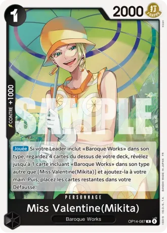 Miss Valentine(Mikita) (OP14-087) — Les Sept de la Mer d'Azur (OP14-EB04)