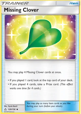 Missing Clover #129/156 — Ultra Prism