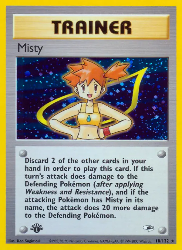 Misty (1st Edition) #18 — Gym Heroes (1st Edition)