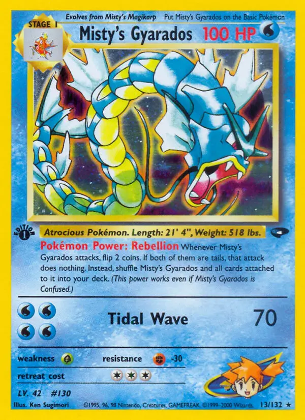 Misty's Gyarados (1st Edition) #13 — Gym Challenge (1st Edition)