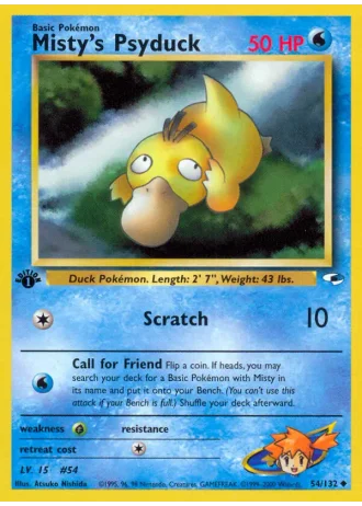 Misty's Psyduck #54 — Gym Heroes