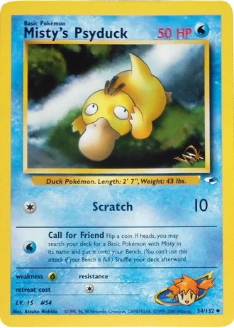 Misty's Psyduck #54 — W Promotional