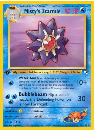 Misty's Starmie #56 — Gym Heroes