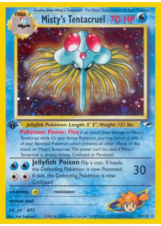 Misty's Tentacruel (1st Edition) #10/132 — Gym Heroes (1st Edition)