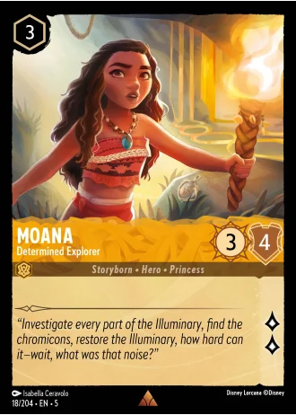 Moana - Determined Explorer #18/204 — Shimmering Skies