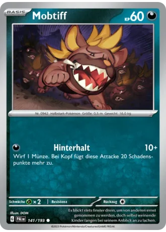 Mobtiff #141/193 — Entwicklungen in Paldea