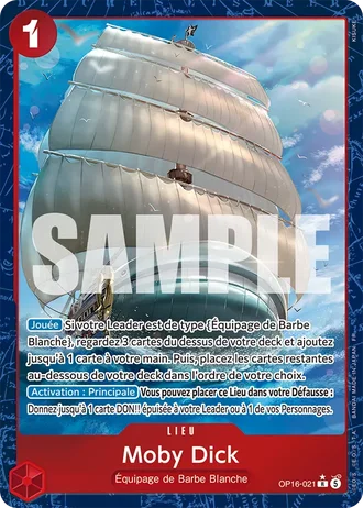 Moby Dick (OP16-021) (Alternative Art) — L'Heure de la Bataille Décisive (OP16)